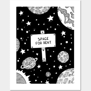 Space for rent Posters and Art